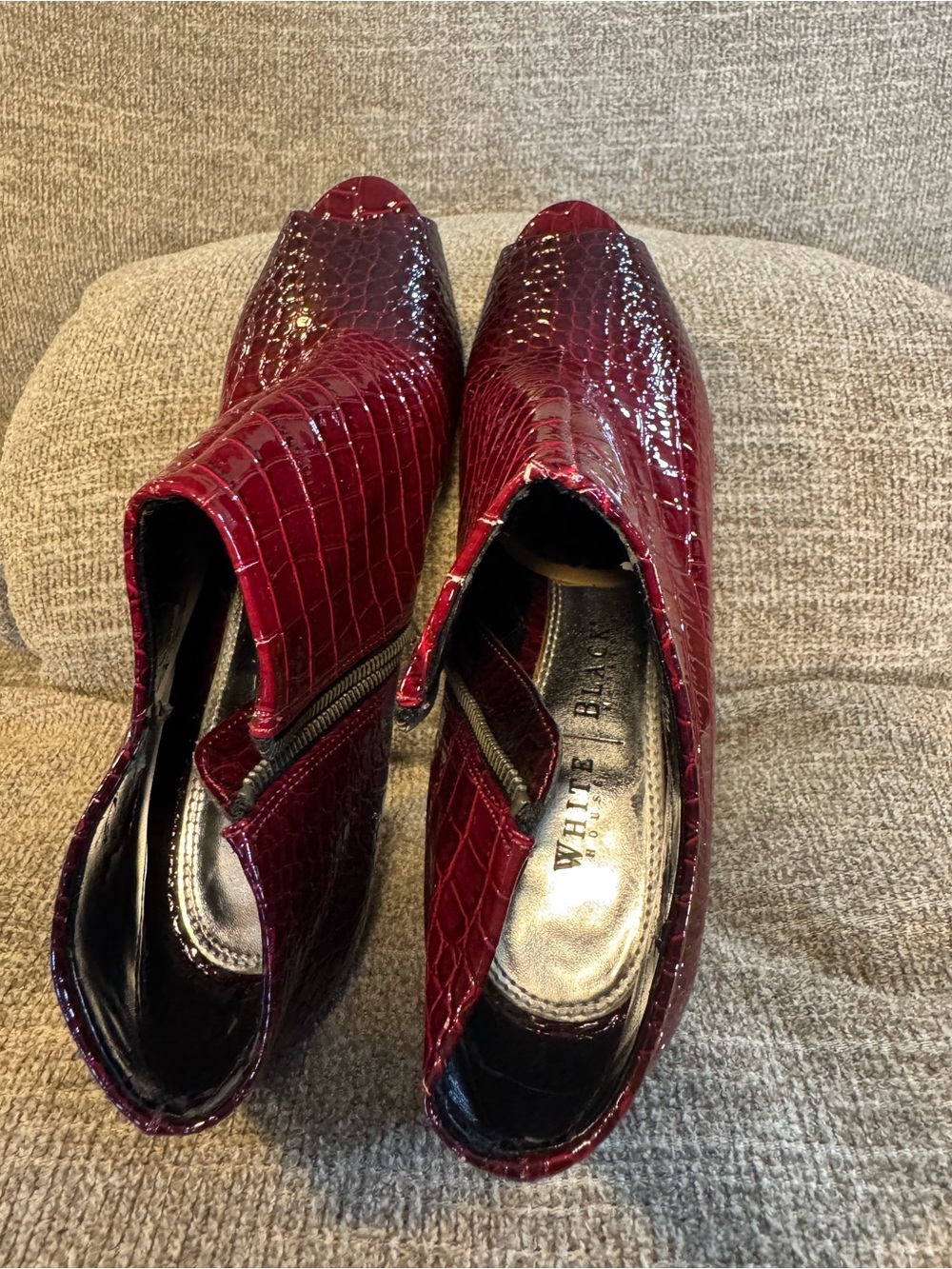 White House Black Market Paulette Croco Shootie Women’s Size 9.5 M - Picture 5 of 11